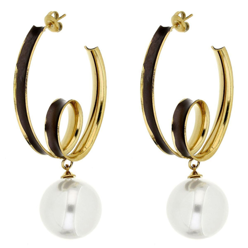 ORECCHINI NEMESI IN ACCIAIO MM 43 P MM 20