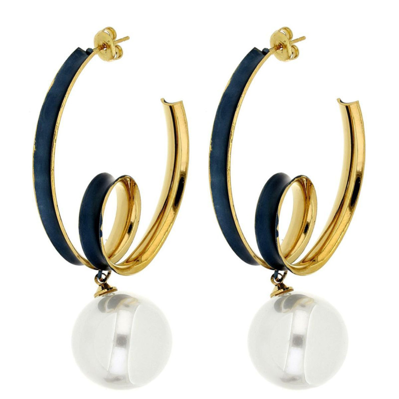 ORECCHINI NEMESI IN ACCIAIO MM 43 P MM 20