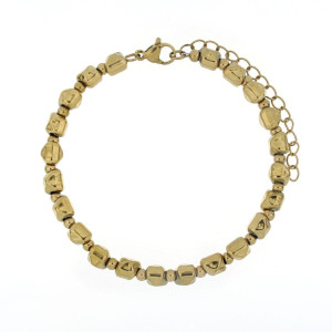 BRACCIALE CM 17+4 TYCHE IN ACCIAIO MM 5