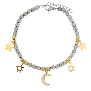 BRACCIALE CM 17+4 TYCHE IN ACCIAIO