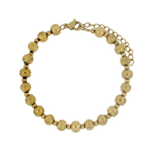 BRACCIALE CM 17+4 TYCHE IN ACCIAIO MM 6