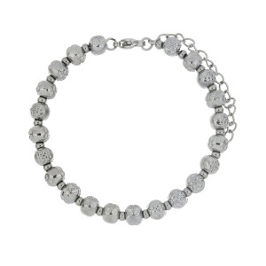 BRACCIALE CM 17+4 TYCHE IN ACCIAIO MM 6