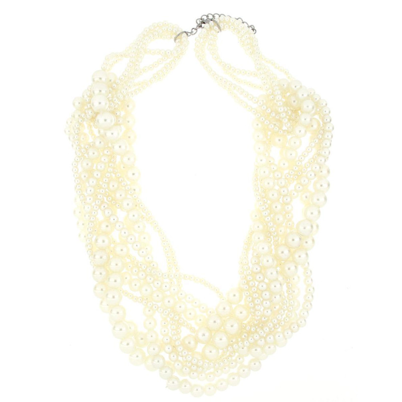 COLLANA PERLA IN ACCIAIO