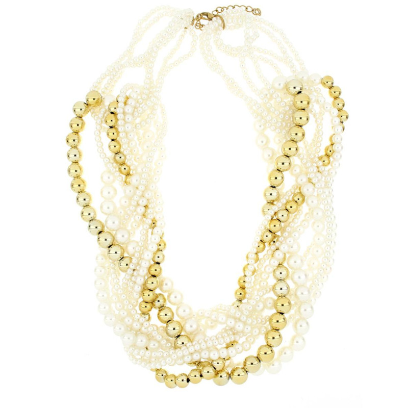 COLLANA PERLA IN ACCIAIO