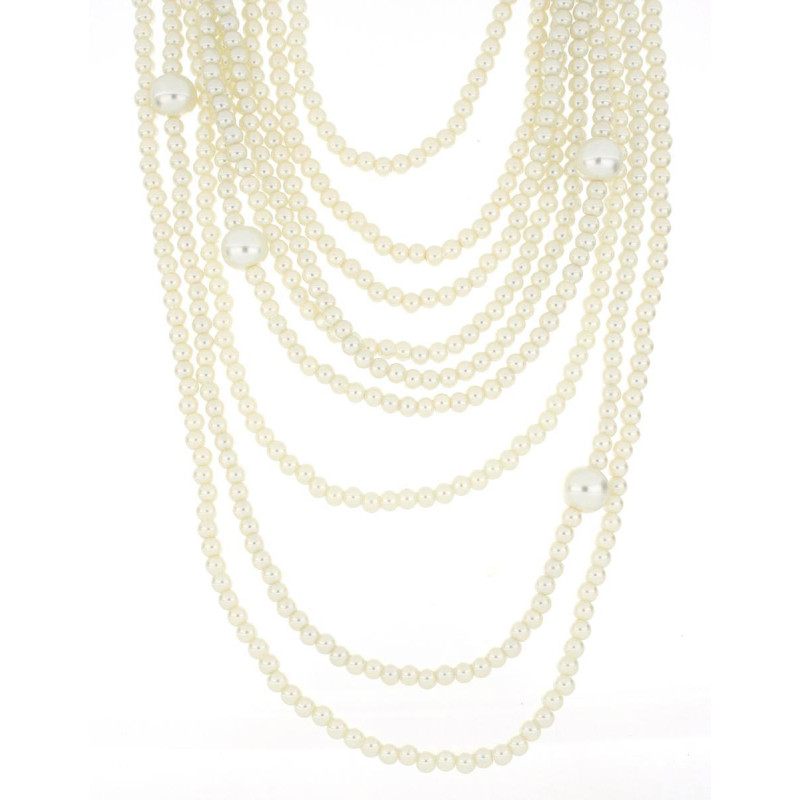 COLLANA PERLA IN ACCIAIO