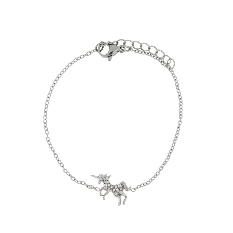 BRACCIALE PUPI E BALLERINE MM 9 IN ACCIAO CATENA 37+5