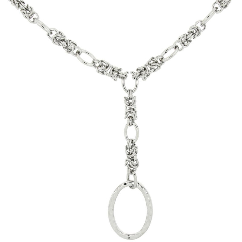 COLLANA CLIO CM 42+5 IN ACCIAIO P CM 11