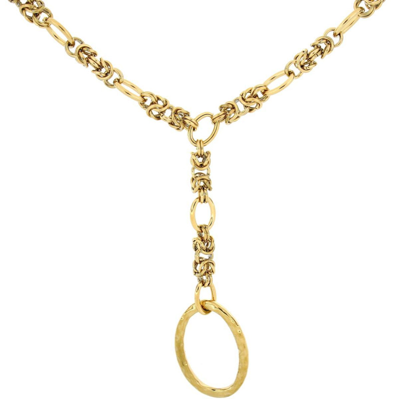 COLLANA CLIO CM 42+5 IN ACCIAIO P CM 11