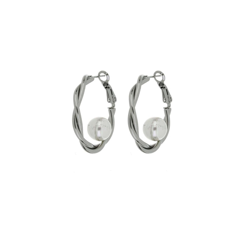 ORECCHINI CIRCE IN ACCIAIO MM 30