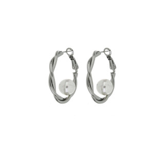 ORECCHINI CIRCE IN ACCIAIO MM 30