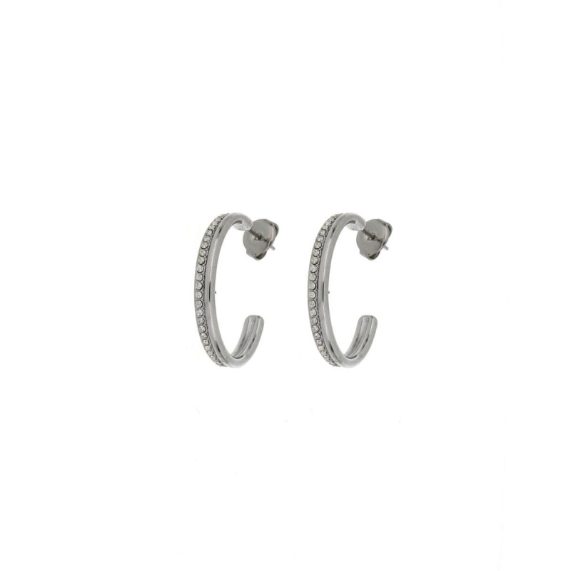 ORECCHINI CIRCE IN ACCIAIO MM 25