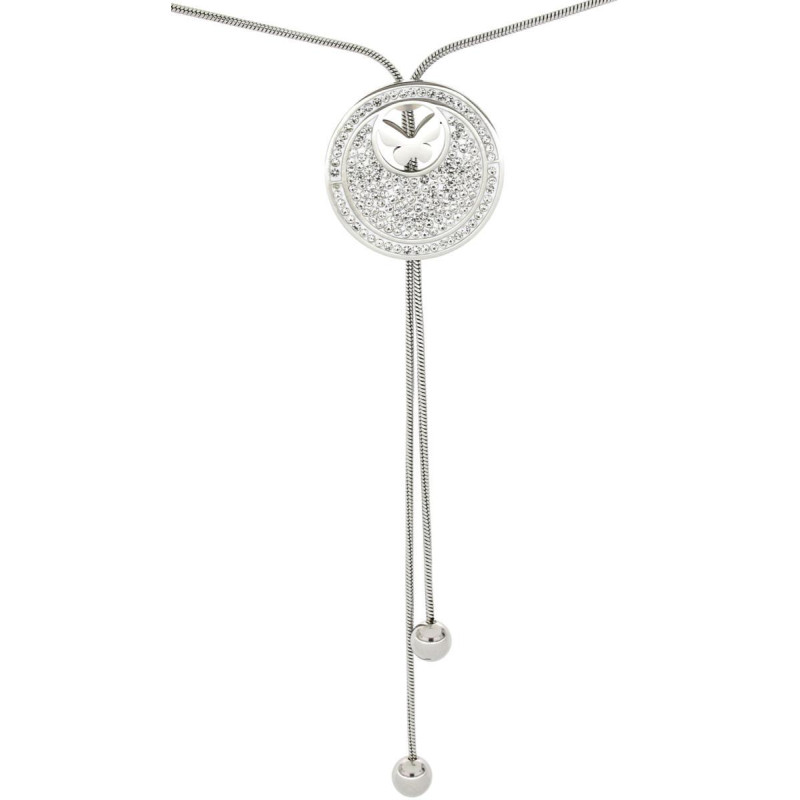 COLLANA IRIDE CON SALISCENDI CM 70 IN ACCIAIO MM 33