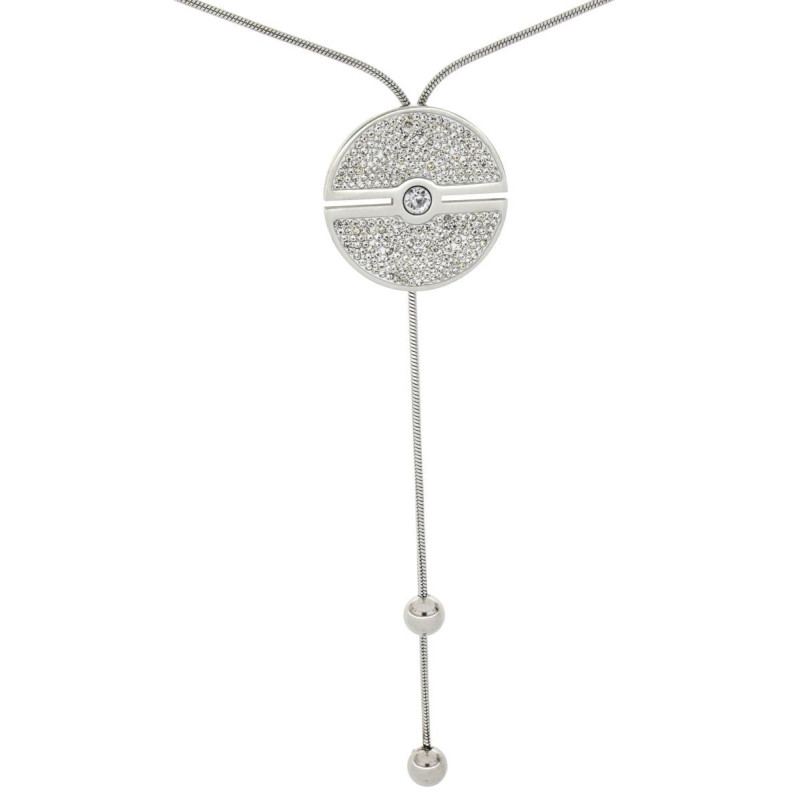 COLLANA IRIDE CON SALISCENDI CM 70 IN ACCIAIO MM 33