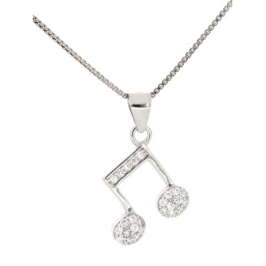 PENDENTE MISTI IN ARGENTO 925 NOTA MUSICALE