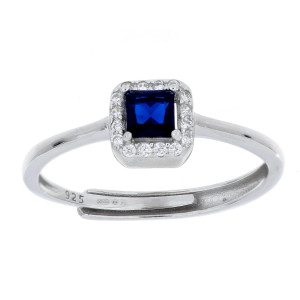 ANELLO DUBAI QUADRATO MM 7 IN ARGENTO 925