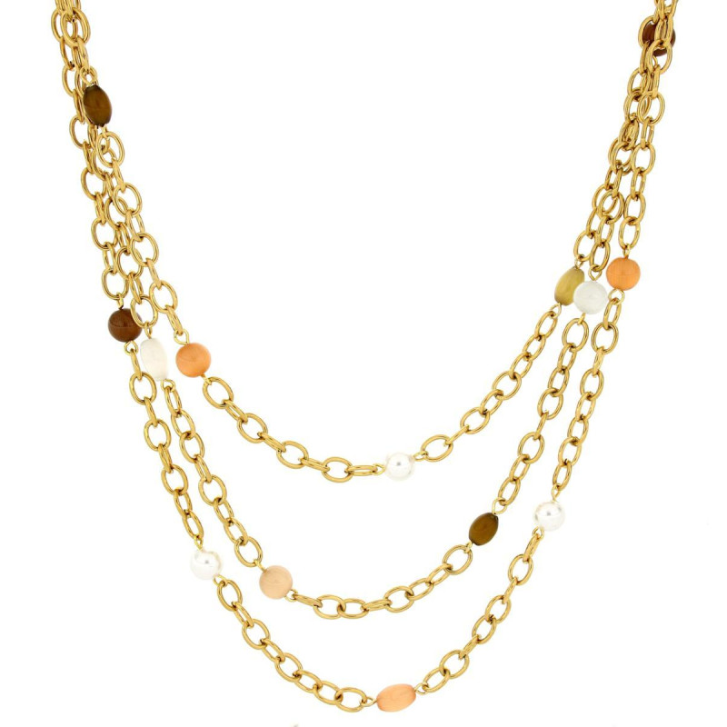 COLLANA LEDA CM 43+5 IN ACCIAIO