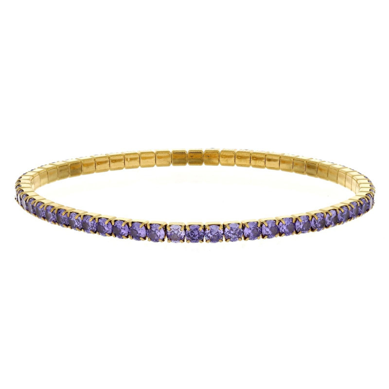 BRACCIALE TENNIS A MOLLA MM 3 IN ACCIAIO