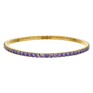 BRACCIALE TENNIS A MOLLA MM 3 IN ACCIAIO