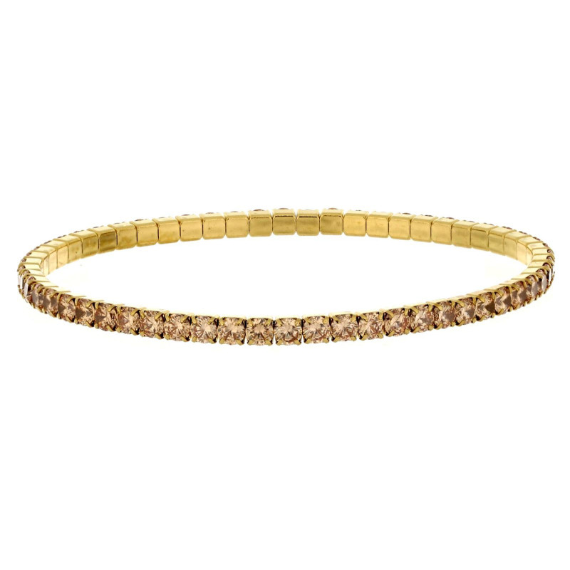 BRACCIALE TENNIS A MOLLA MM 3 IN ACCIAIO