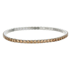 BRACCIALE TENNIS A MOLLA MM 3 IN ACCIAIO