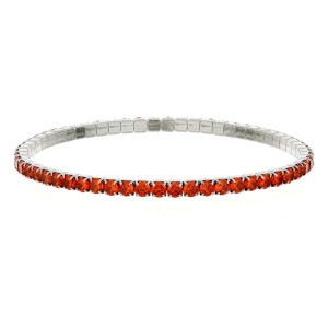 BRACCIALE TENNIS A MOLLA MM 3 IN ACCIAIO