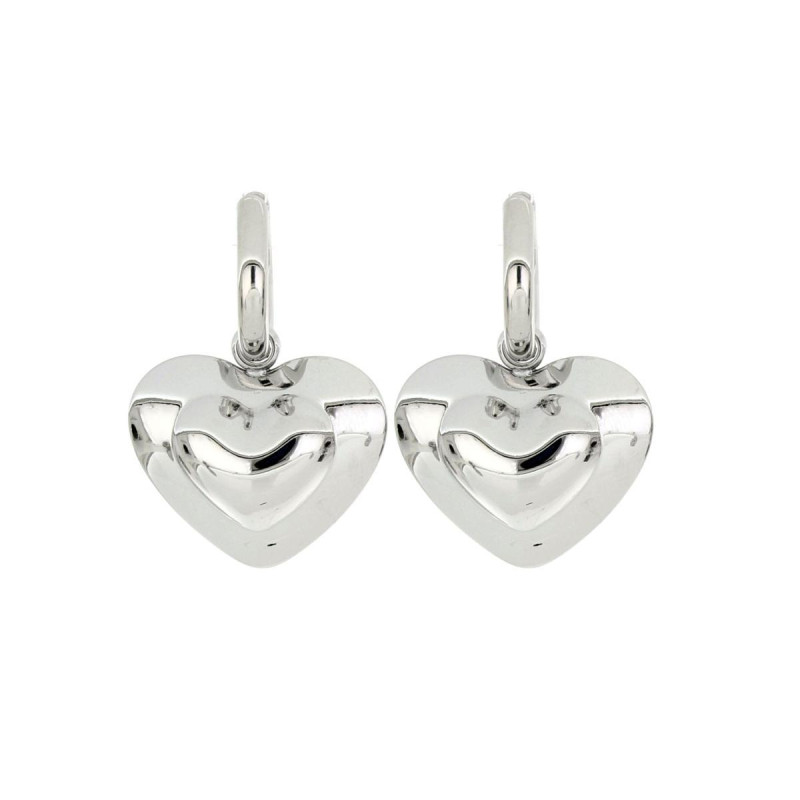 ORECCHINI CM 4 ASTERIA IN ACCIAIO CUORE MM 25