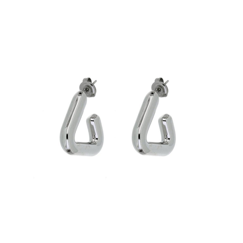 ORECCHINI CIRCE IN ACCIAIO MM 22x24