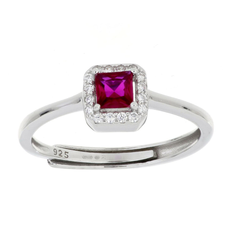 ANELLO DUBAI QUADRATO MM 7 IN ARGENTO 925