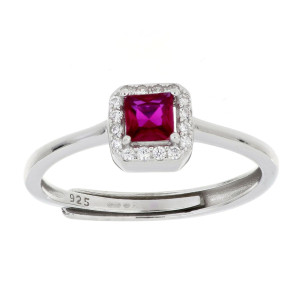 ANELLO DUBAI QUADRATO MM 7 IN ARGENTO 925