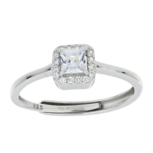ANELLO DUBAI QUADRATO MM 7 IN ARGENTO 925