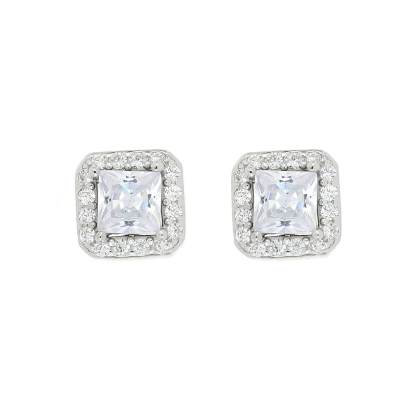 ORECCHINO DUBAI QUADRATO MM 7 IN ARGENTO 925