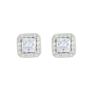 ORECCHINO DUBAI QUADRATO MM 7 IN ARGENTO 925