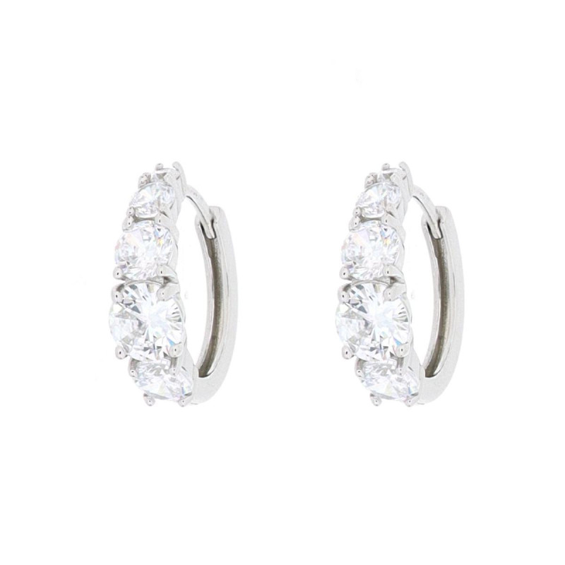 ORECCHINI BOCCOLE MM 16 IN ARGENTO 925 P MM 2 3 4 5