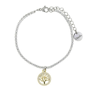BRACCIALE CM 16+4 IDEAL ALBERO DELLA VITA IN ACCIAIO