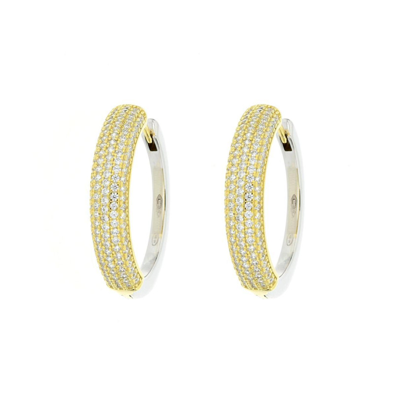 ORECCHINI BOCCOLE IN ARGENTO 925 MM 25