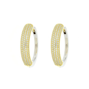 ORECCHINI BOCCOLE IN ARGENTO 925 MM 25