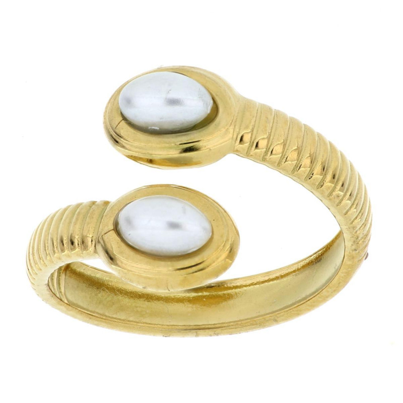 ANELLO PERLA MM 4 IN ACCIAIO