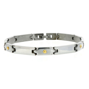 BRACCIALE CM 21 UOMO IN ACCIAIO MM 6