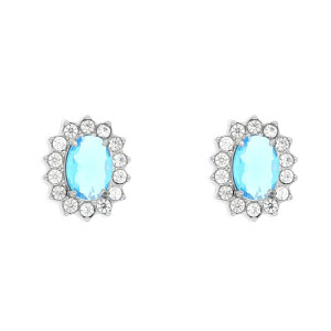 ORECCHINI DAFNE IN ACCIAIO MM 12