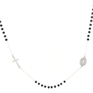 COLLANA ROSARIO CM 50 IN ACCIAIO