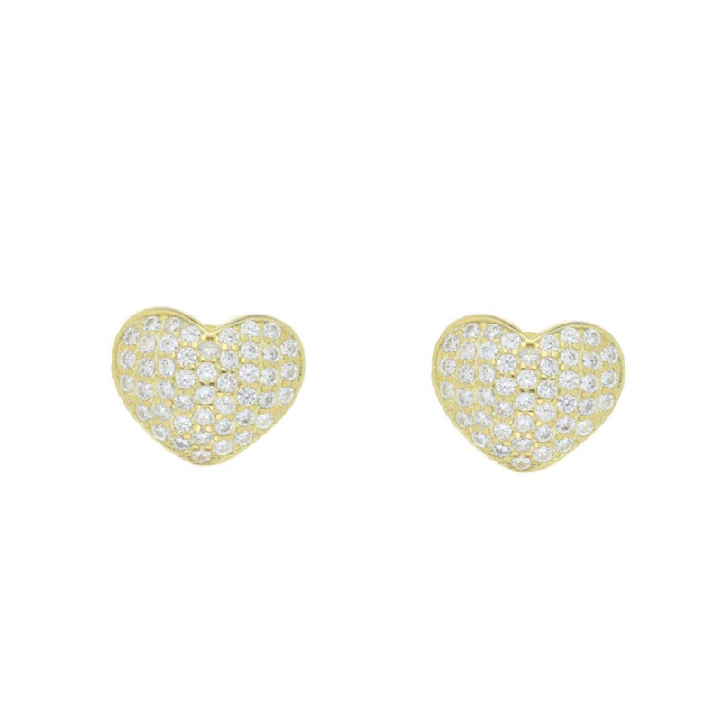 ORECCHINI MISTI CUORE MM 8 IN ARGENTO 925