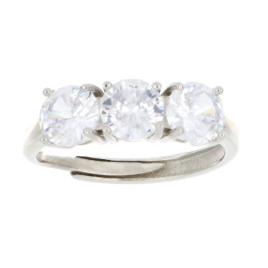 ANELLO PUNTI LUCE MM 6 IN ARGENTO 925 6 MM