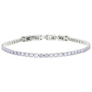 BRACCIALE TENNIS IN ACCIAIO