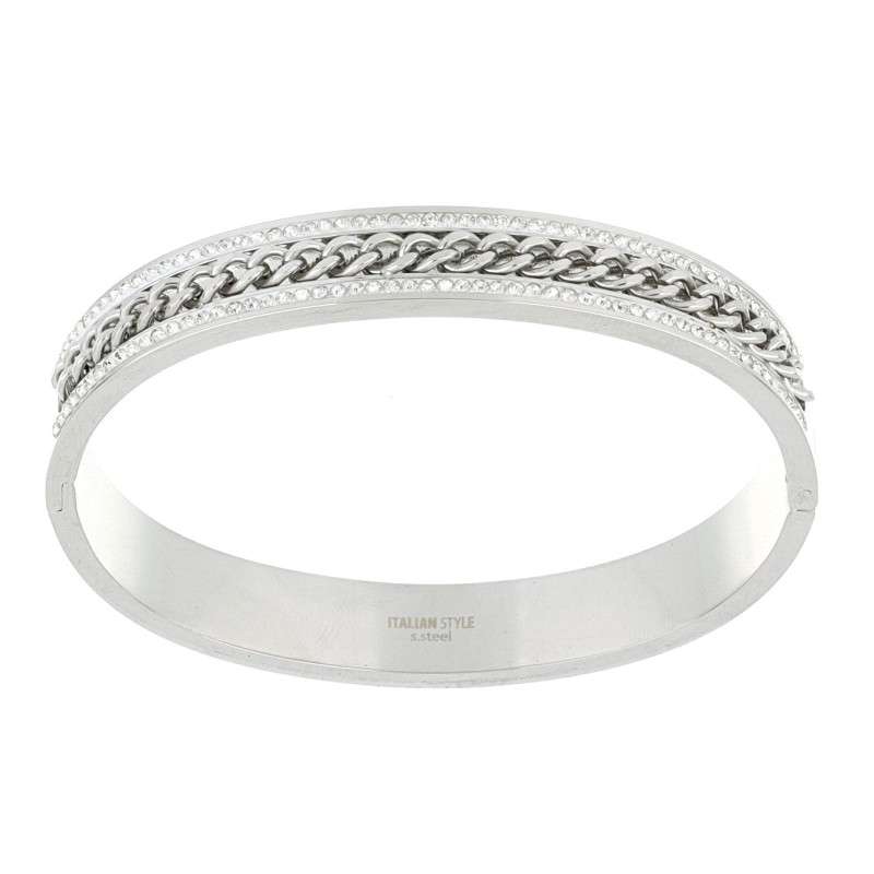 BRACCIALE MANHATTAN IN ACCIAIO