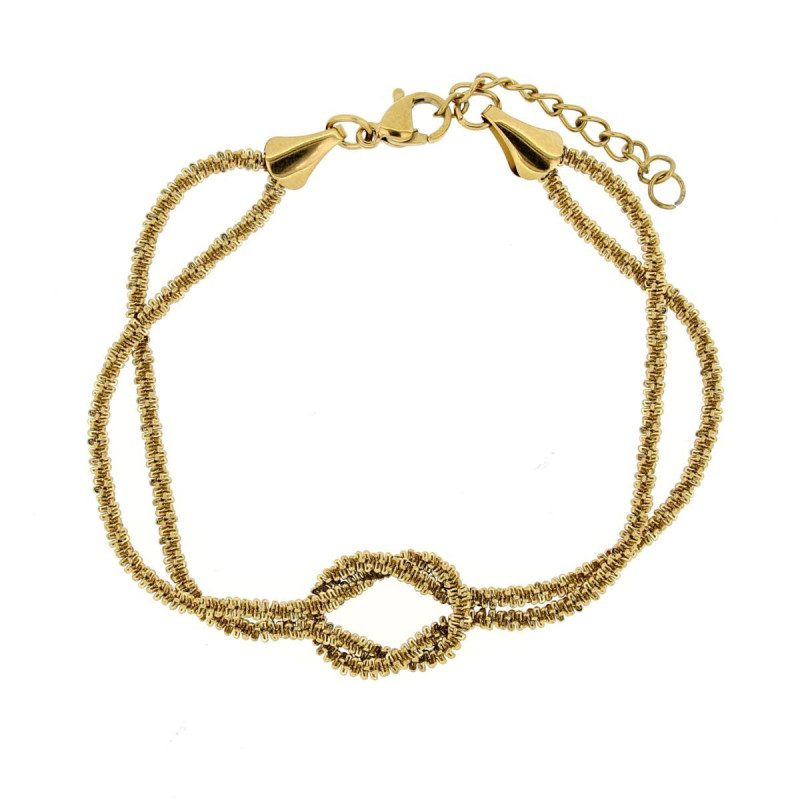 BRACCIALE NODI CM 17+3  IN ACCIAIO