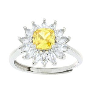 ANELLO NEW YORK MM 14X14 IN ARGENTO 925