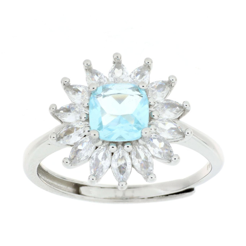 ANELLO NEW YORK MM 14X14 IN ARGENTO 925