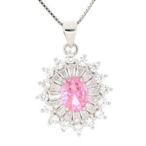 PENDENTE NEW YORK MM 21X17 IN ARGENTO 925 CAT CM 40+5