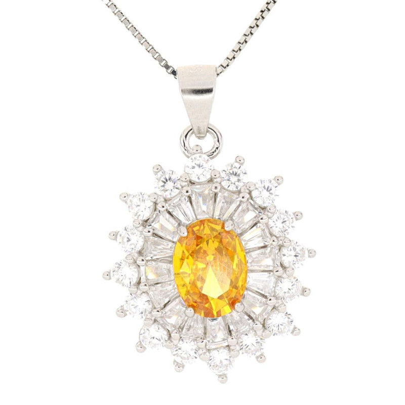 PENDENTE NEW YORK MM 21X17 IN ARGENTO 925 CAT CM 40+5