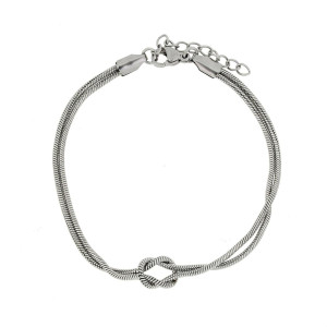 BRACCIALE "NODI" CM 18+2 IN ACCIAIO